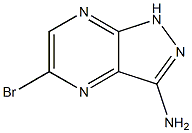 5-BROMO-1H-PYRAZOLO[3,4-B]PYRAZINE-3-YLAMINE 结构式