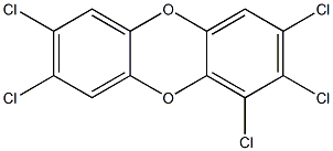 1,2,3,7,8-Pentachlorodibenzo-p-dioxin 50 μg/mL in Toluene 结构式