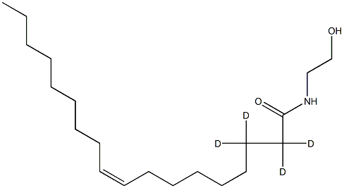 Oleoyl Ethanolamide-d4 结构式