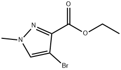 4-溴- 1 -甲基- 1H-吡唑- 3 -羧酸乙酯 结构式