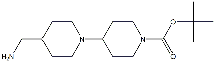 tert-butyl 4-(4-(aMinoMethyl)piperidin-1-yl)piperidine-1-carboxylate 结构式