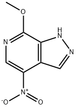 7-Methoxy-4-nitro-1H-pyrazolo[3,4-c]pyridine 结构式