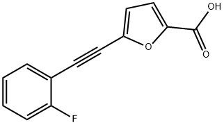 5-((2-fluorophenyl)ethynyl)furan-2-carboxylic acid 结构式