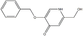 5-BENZYLOXY-2-HYDROXYMETHYL-1H-PYRIDIN-4-ONE 结构式