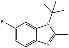 6-broMo-1-tert-butyl-2-Methyl-1H-benzo[d]iMidazole 结构式