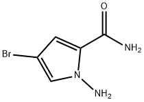 1-aMino-4-broMo-1H-pyrrole-2-carboxaMide 结构式