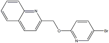 2-(((5-broMopyridin-2-yl)oxy)Methyl)quinoline 结构式