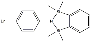 2-(4-broMophenyl)-1,1,3,3-tetraMethyl-2,3-dihydro-1H-benzo[c][1,2,5]azadisilole 结构式