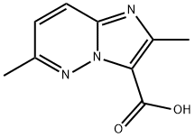 2,6-二甲基咪唑并[1,2-B]哒嗪-3-羧酸 结构式