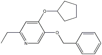 5-(benzyloxy)-4-(cyclopentyloxy)-2-ethylpyridine 结构式