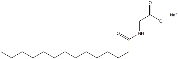 N-十四酰基甘氨酸钠 结构式
