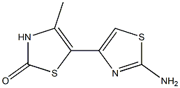 5-(2-aMinothiazol-4-yl)-4-Methylthiazol-2(3H)-one 结构式