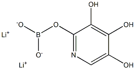 2-吡啶三醇硼酸酯锂盐 结构式