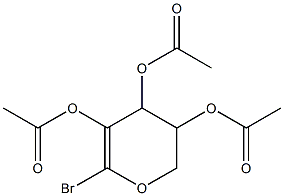 Acetic acid 4,5-diacetoxy-2-broMo-5,6-dihydro-4H-pyran-3-yl ester 结构式