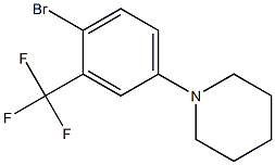 1-(4-BroMo-3-trifluoroMethylphenyl)piperidine 结构式