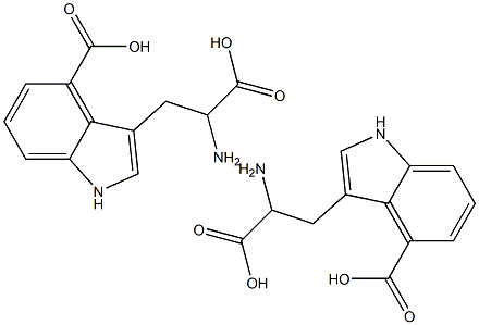 4-Carboxy-DL-tryptophan 4-Carboxy-DL-tryptophan 结构式