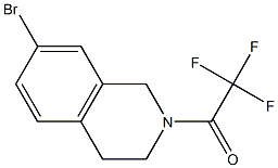 N-三氟乙酰基-7-溴-1,2,3,4-四氢异喹啉 结构式