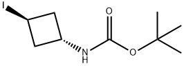 trans-tert-Butyl 3-iodocyclobutylcarbaMate 结构式