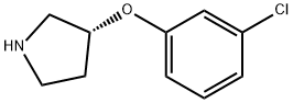 (R)-3-(3-氯苯氧基)吡咯烷盐酸盐 结构式