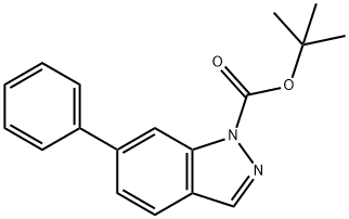 1-BOC-6-PHENYL-(1H)INDAZOLE 结构式