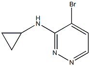 4-broMo-N-cyclopropylpyridazin-3-aMine 结构式