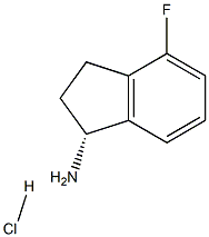 (R)-4-FLUORO-INDAN-1-YLAMINE-HCl 结构式