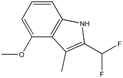 2-(DifluoroMethyl)-4-Methoxy-3-Methyl-1H-indole 结构式