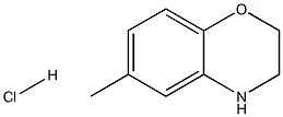 6-Methyl-3,4-dihydro-2H-benzo[b][1,4]oxazine hydrochloride 结构式