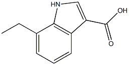 7-Ethyl-3- Indole carboxylic acid 结构式