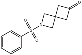 2-(Phenylsulfonyl)-6-oxo-2-azaspiro[3.3]heptane 结构式