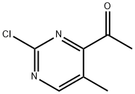 1-(2-氯-5-甲基嘧啶-4-基)乙酮 结构式
