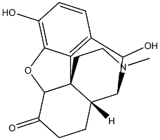 4,5-Epoxy-3,10-dihydroxy-17-MethylMorphinan-6-one 结构式