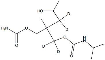 (1-Methylethyl)carbaMic Acid 2-[[(AMinocarbonyl)oxy]Methyl]-4-hydroxy-2-
Methylpentyl-d4 Ester 结构式