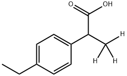 P-ETHYLHYDRATROPICACID-D3 结构式