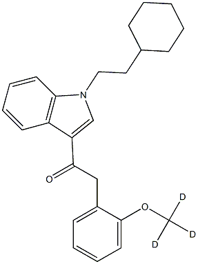 1-[1-(2-Cyclohexylethyl)-1H-indol-3-yl]-2-[(2-Methoxy-d3)phenyl]ethanone 结构式