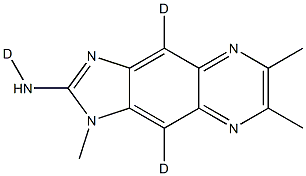 1,6,7-TriMethyl-1H-iMidazo[4,5-g]quinoxalin-2-aMine-d3 结构式