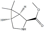 (1S,2S,5R)-6,6-二甲基-3-氮杂双环[3.1.0]己烷-2-羧酸甲酯 结构式