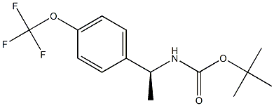 (S)-tert-butyl 1-(4-(trifluoroMethoxy)phenyl)ethylcarbaMate 结构式