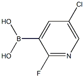 5-氯-2-氟-3-吡啶硼酸 结构式