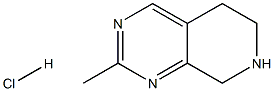 2-甲基-5,6,7,8-四氢-吡啶并[3,4-D]嘧啶盐酸盐 结构式