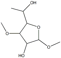 5-(1-Hydroxyethyl)-2,4-diMethoxy tetrahydrofuran-3-ol 结构式
