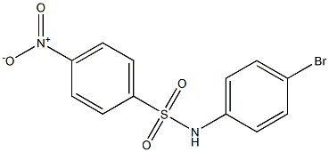 N-(4-溴苯)-4-硝基苯磺酰胺 结构式