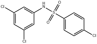 4-氯-N-(3,5-二氯苯)苯磺酰胺 结构式