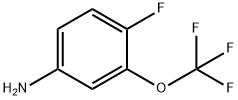 4-氟-3-(三氟甲氧基)苯胺 结构式