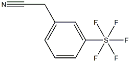 3-(五氟硫代)苯乙腈,97% 结构式