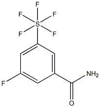 3-氟-5-(五氟硫代)苯甲酰胺,97% 结构式