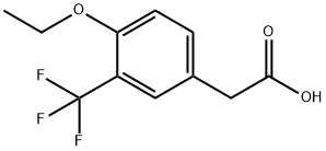 4-乙氧基-3-(三氟甲基)苯乙酸 结构式