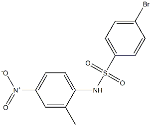 4-BroMo-N-(2-Methyl-4-nitrophenyl)benzenesulfonaMide, 97% 结构式