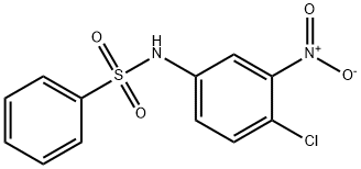 N-(4-氯-3-硝基苯)苯磺酰胺 结构式