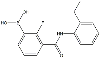 3-(2-EthylphenylcarbaMoyl)-2-fluorobenzeneboronic acid, 97% 结构式